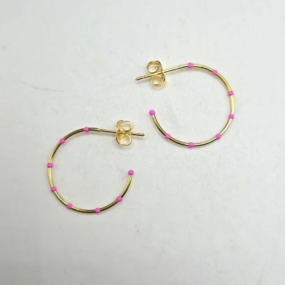 CLEARANCE Gorjana Gold Orchid Capri Hoops - Picture 3 of 3